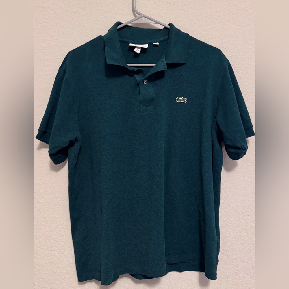 Lacoste Men's Teal Polo Shirt | US L